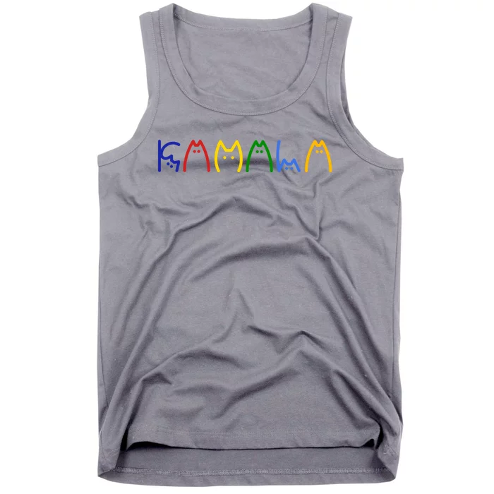 Kamala Harris Cat Lettering Funny Tank Top