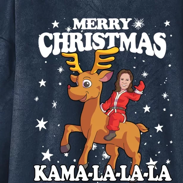 Kamala Harris Christmas Funny Gift Democratic Gift Cute Gift Hooded Wearable Blanket