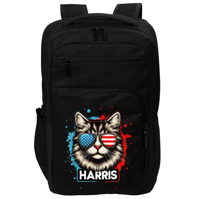 Kamala Harris Cat Ladies 2024 The Presidential Campaign 2024 Impact Tech Backpack