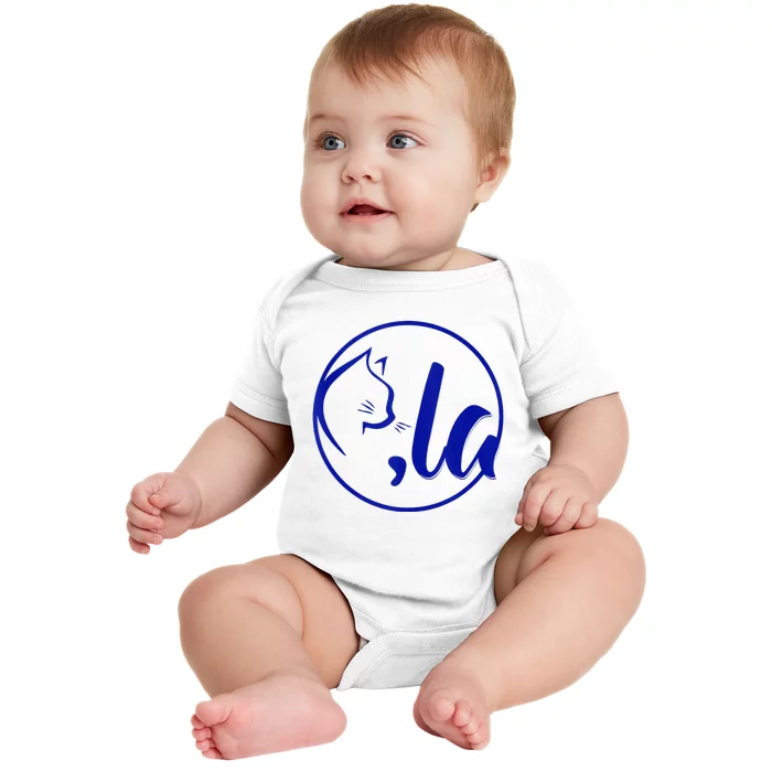 Kamala Harris Comma La Cute Cat 2024 Baby Bodysuit