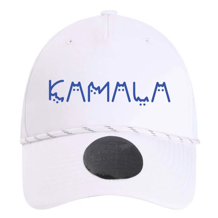 Kamala Harris Cat Lettering Positive Funny Performance The Dyno Cap