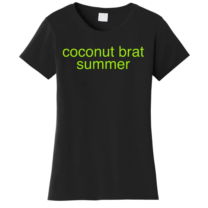 Kamala Harris Coconut Brat Summer Pop Culture Girlie 2024 Women's T-Shirt