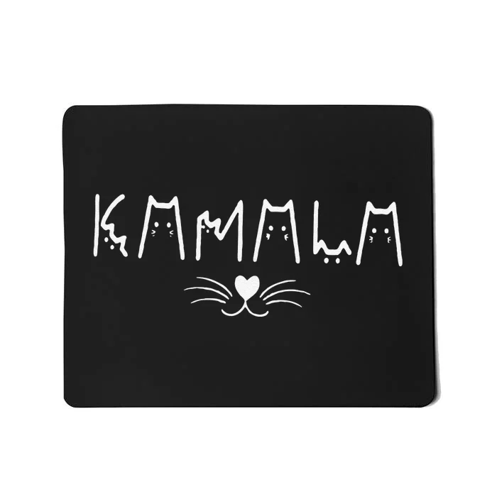 Kamala Harris Cat Lettering Positive Mousepad