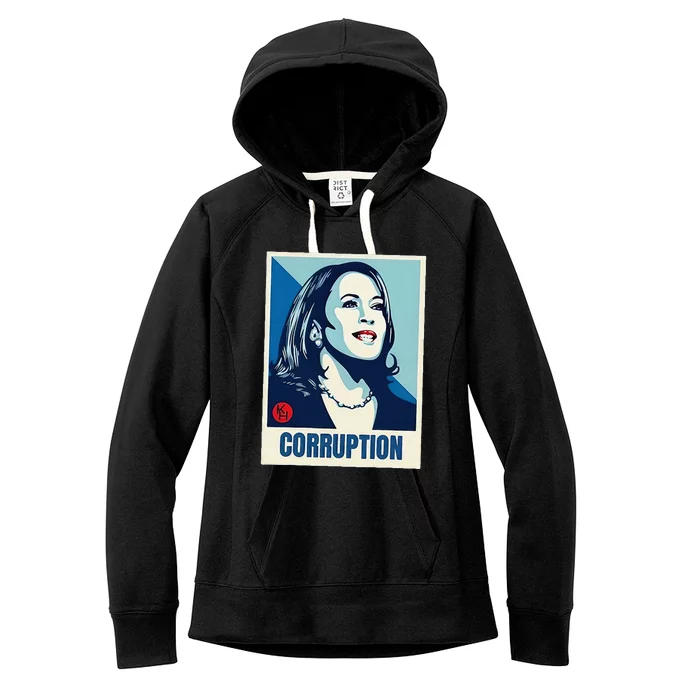 Kamala Harris Corruption Women's Fleece Hoodie