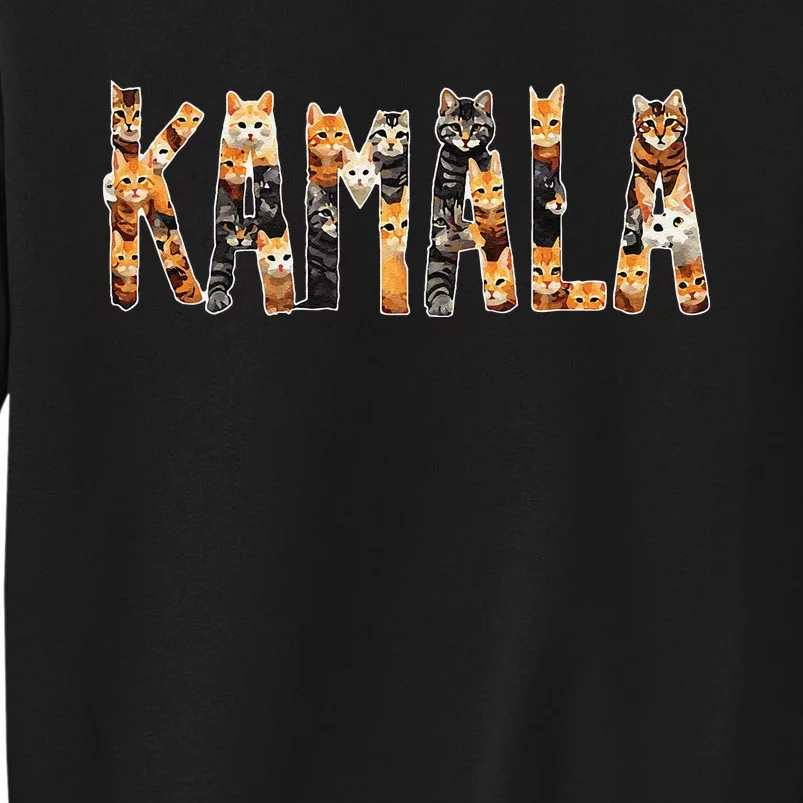 Kamala Harris Cat Lettering Positive Funny Sweatshirt