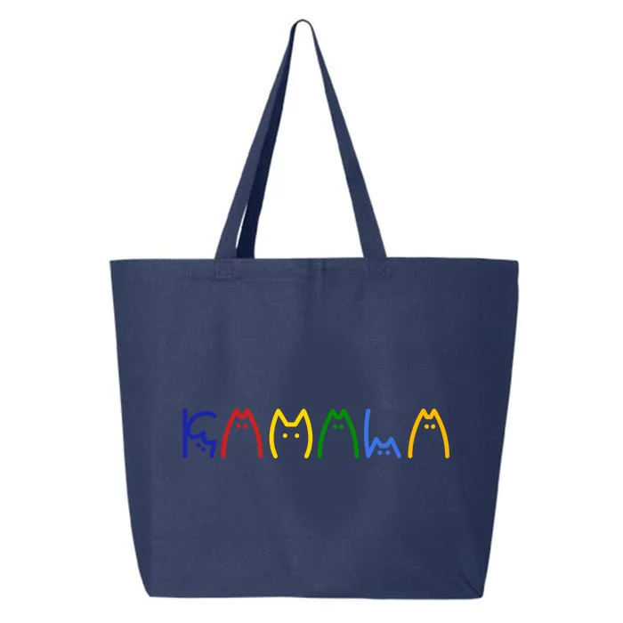 Kamala Harris Cat Lettering Funny 25L Jumbo Tote