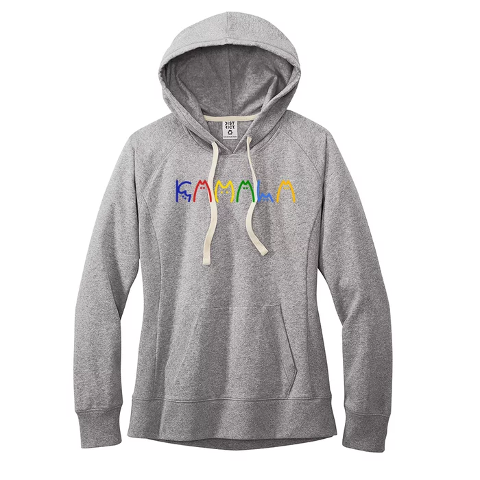 Kamala Harris Cat Lettering Funny Women's Fleece Hoodie