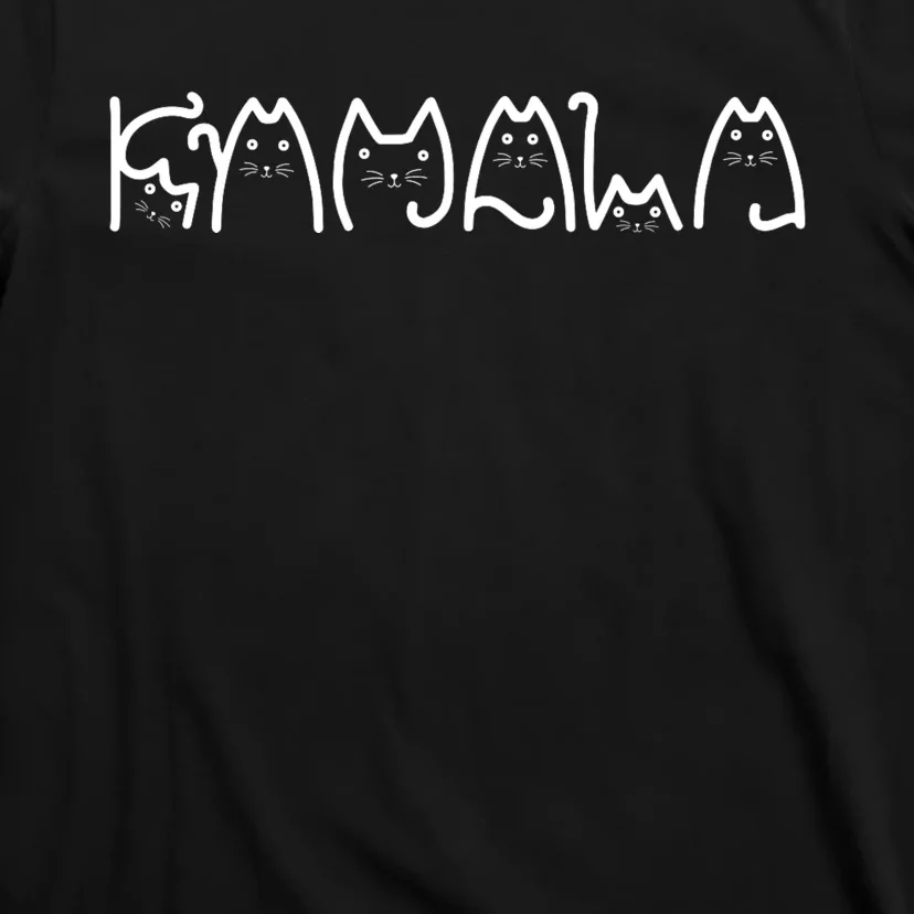 Kamala Harris Cat Lettering Positive Typography Alphabet T-Shirt