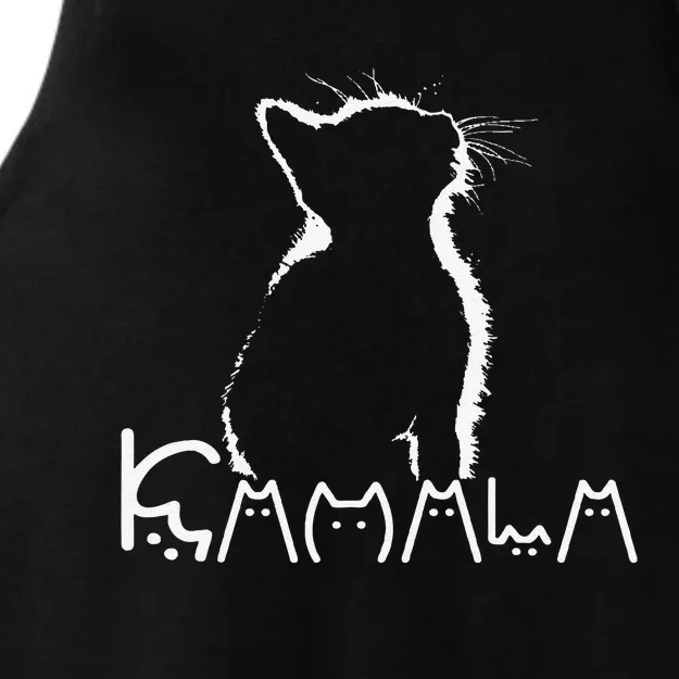 Kamala Harris Cat Lettering Funny President Kamala 2024 Cat Gift Ladies Tri-Blend Wicking Tank