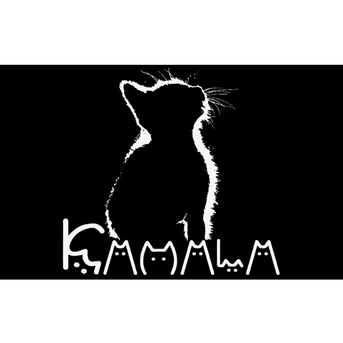 Kamala Harris Cat Lettering Funny President Kamala 2024 Cat Gift Bumper Sticker