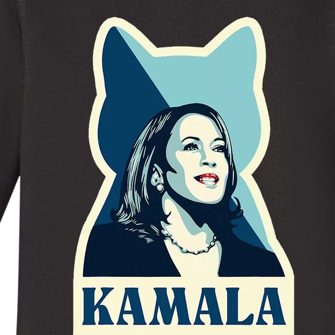 Kamala Harris Cat Lady Election 2024 Baby Long Sleeve Bodysuit