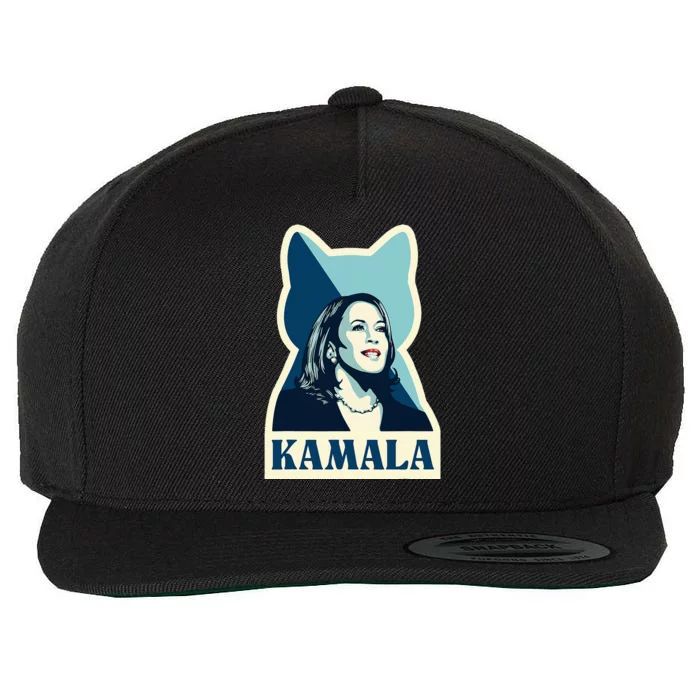 Kamala Harris Cat Lady Election 2024 Wool Snapback Cap