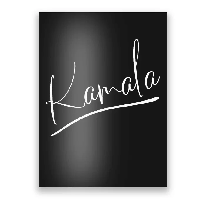 Kamala Harris Cat Lettering Positive Funny Poster