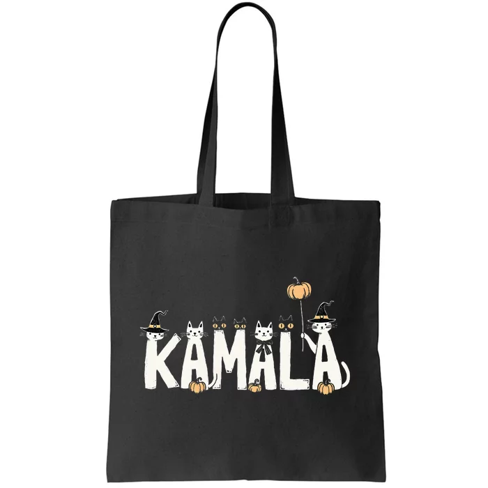 Kamala Halloween Cat Lover Witch Name Design Tote Bag