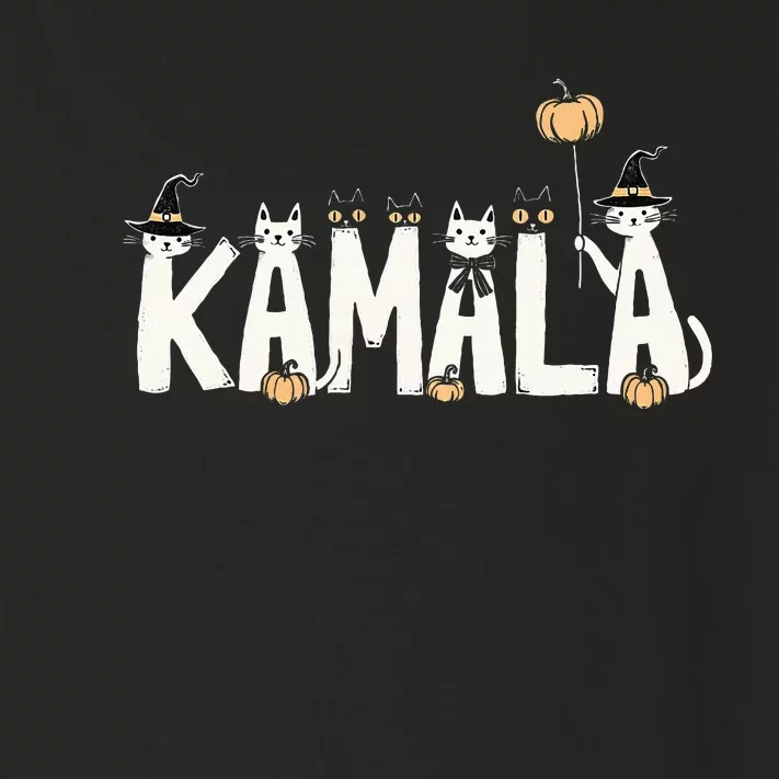 Kamala Halloween Cat Lover Witch Name Design Toddler Long Sleeve Shirt