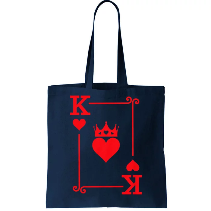 King Hearts Card Costume Playing Cards King Of Hearts Tote Bag