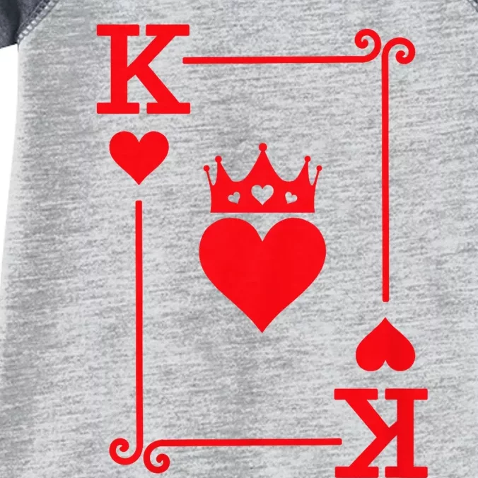 King Hearts Card Costume Playing Cards King Of Hearts Infant Baby Jersey Bodysuit