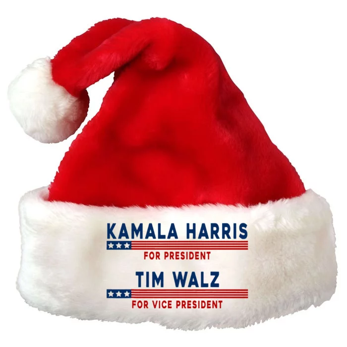 Kamala Harris Cat Lettering Positive Minimalist Premium Premium Christmas Santa Hat