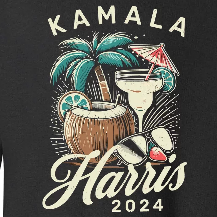 Kamala Harris Coconut Tree Toddler Sweatshirt