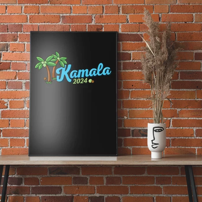 Kamala Harris Coconut Tree 2024 Democrat For President Poster