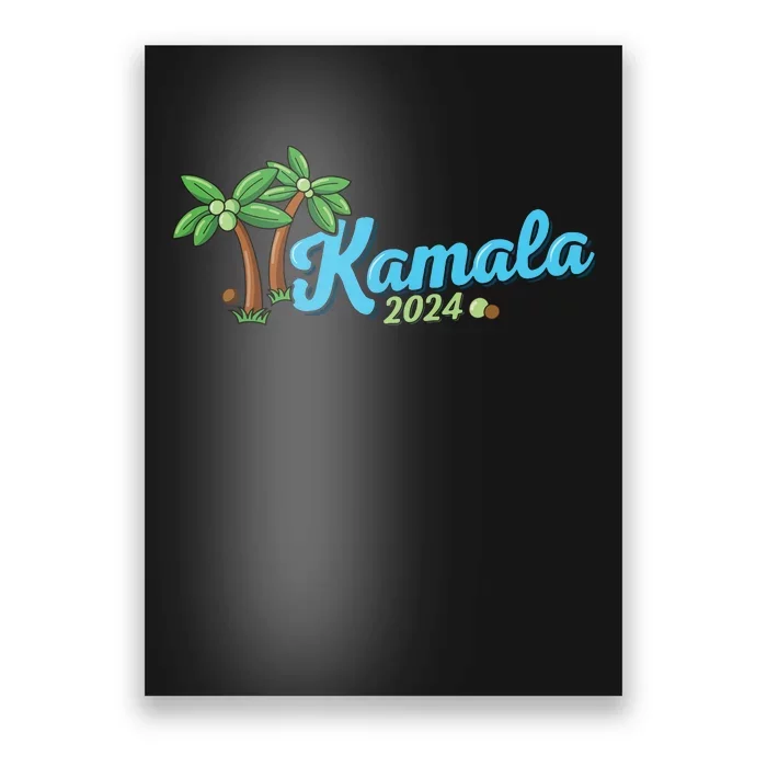 Kamala Harris Coconut Tree 2024 Democrat For President Poster