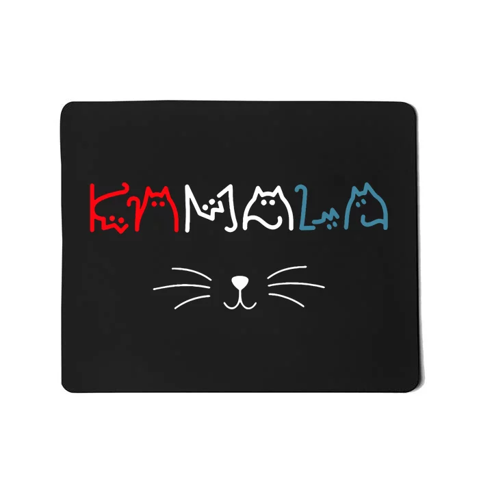 Kamala Harris Cat Lettering Positive Funny Mousepad