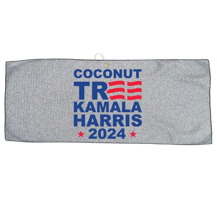 Kamala Harris Coconut Tree For President Large Microfiber Waffle Golf Towel