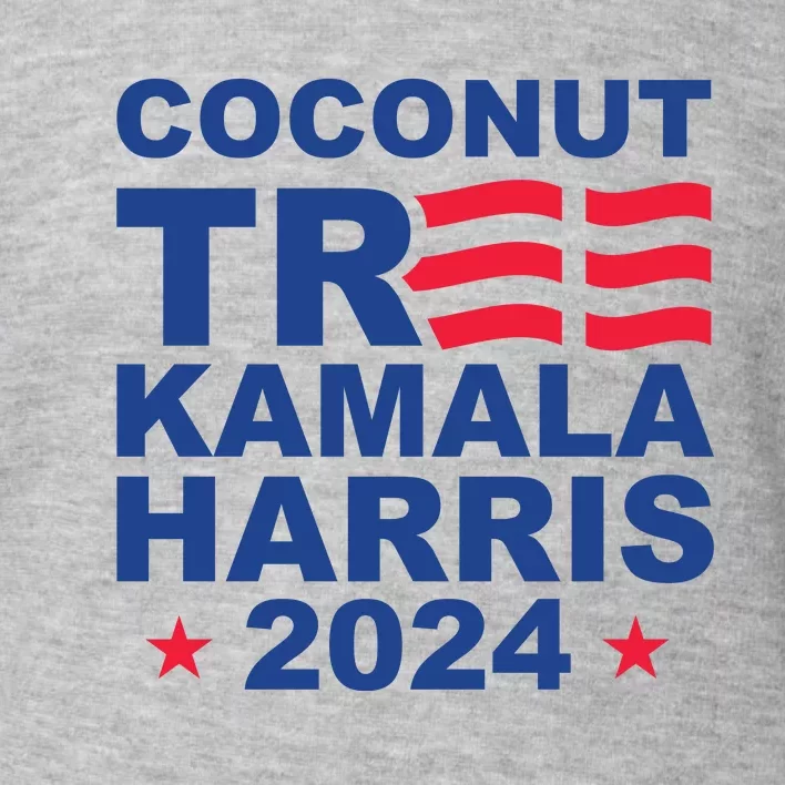 Kamala Harris Coconut Tree For President Toddler Sweatshirt