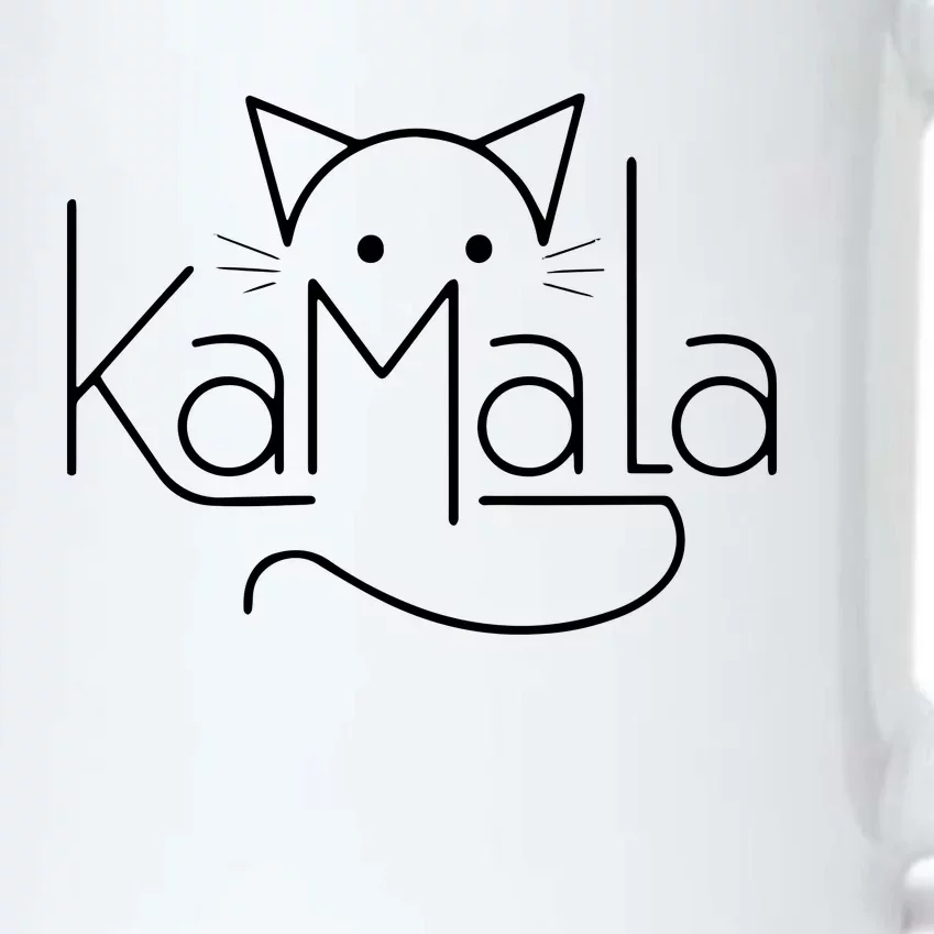 Kamala Harris Cat Lettering Positive Minimalist Black Color Changing Mug