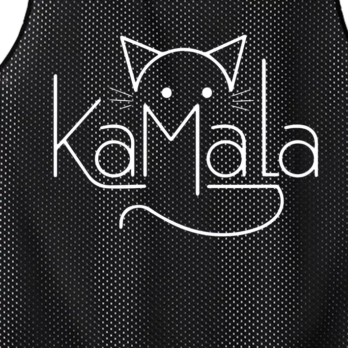 Kamala Harris Cat Lettering Positive Minimalist Mesh Reversible Basketball Jersey Tank