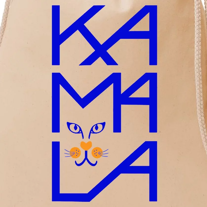 Kamala Harris Cat Funny 2024 President Drawstring Bag