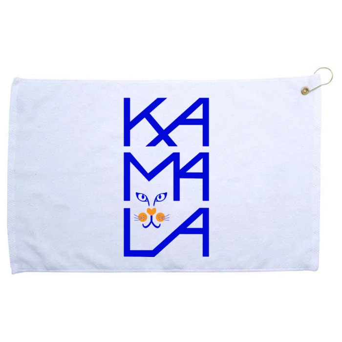 Kamala Harris Cat Funny 2024 President Grommeted Golf Towel