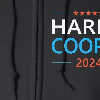 Kamala Harris Cooper 2024 For President Democrat Patriotic Full Zip Hoodie