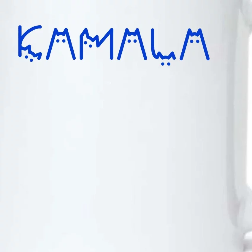 Kamala Harris Cat Lettering Positive Funny Black Color Changing Mug