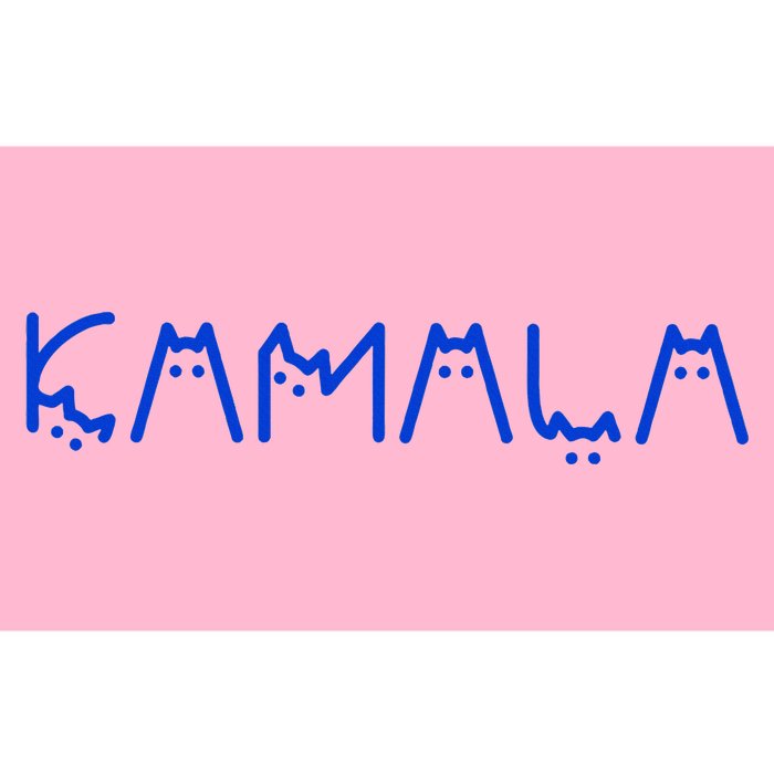 Kamala Harris Cat Lettering Positive Funny Bumper Sticker