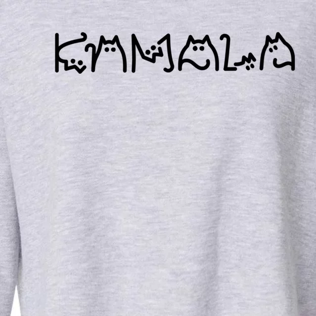 Kamala Harris Cat 2024 Cropped Pullover Crew