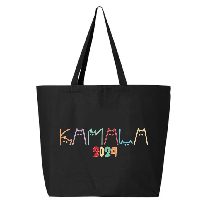 Kamala Harris Cat Lettering 25L Jumbo Tote