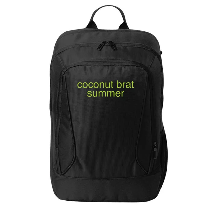 Kamala Harris Coconut Brat Summer Pop Culture Girlie 2024 City Backpack