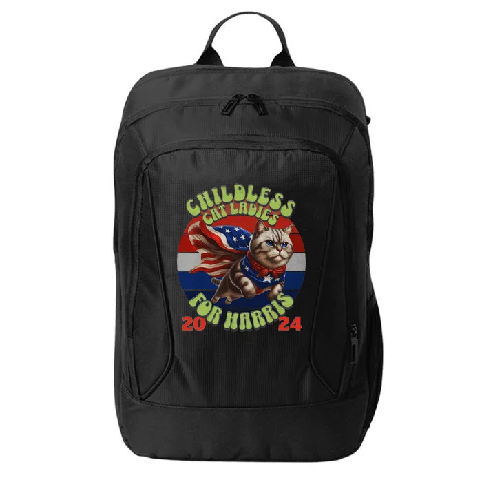 Kamala Harris Cat Lady 2024 City Backpack