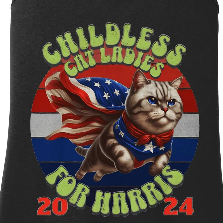 Kamala Harris Cat Lady 2024 Ladies Essential Tank