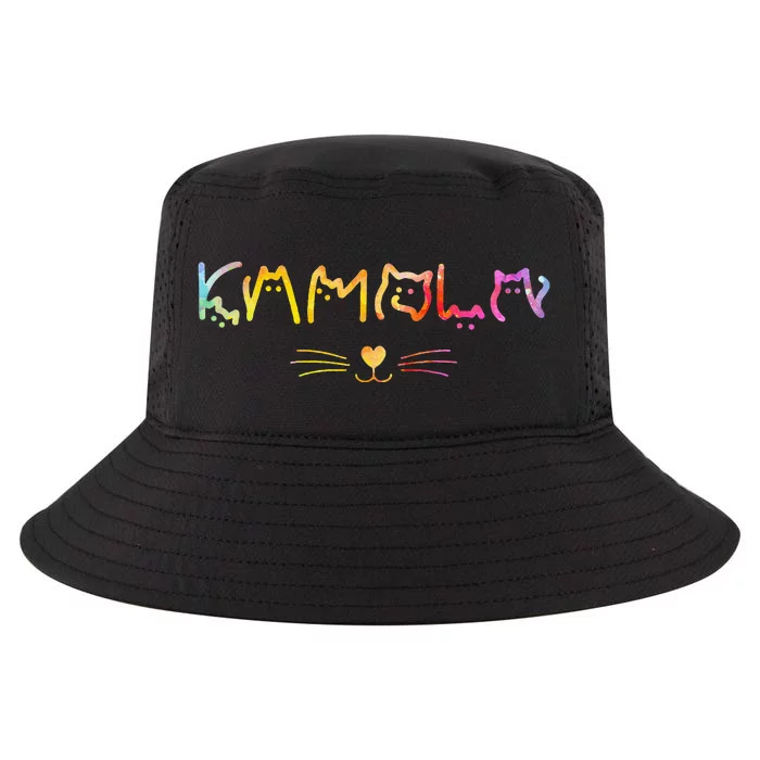 Kamala Harris Cat Lettering Funny Cat Lady Harris Walz Gift Cool Comfort Performance Bucket Hat