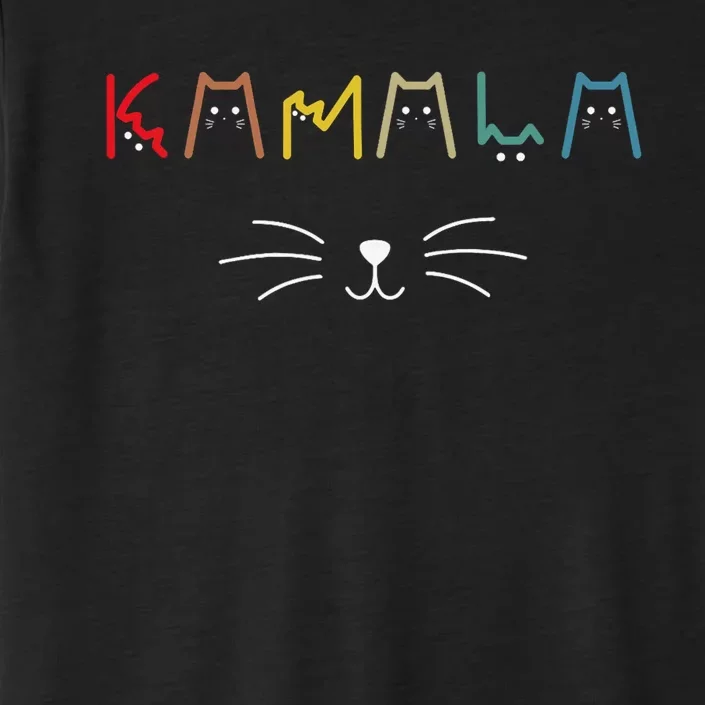 Kamala Harris Cat Lettering Positive Funny ChromaSoft Performance T-Shirt