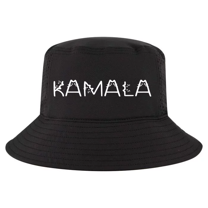 Kamala Harris Cat Lettering Positive Cool Comfort Performance Bucket Hat