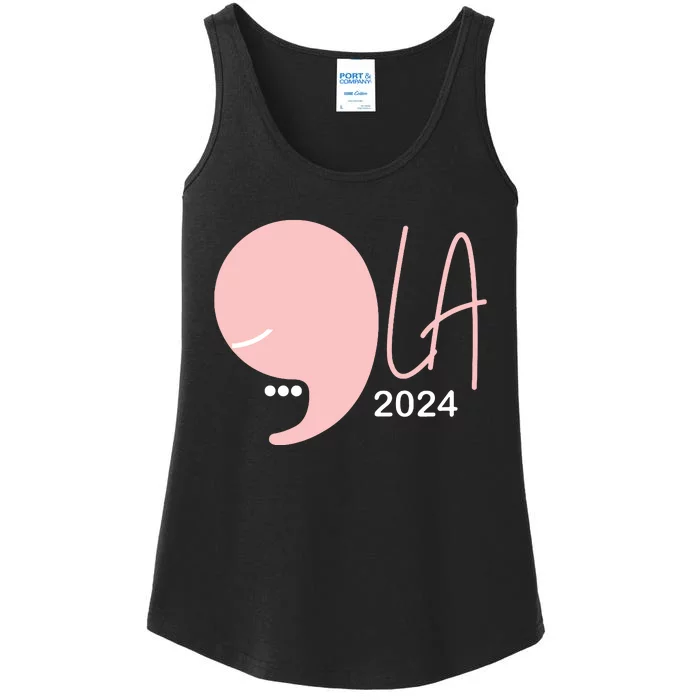 Kamala Harris Comma La Pearls Ladies Essential Tank