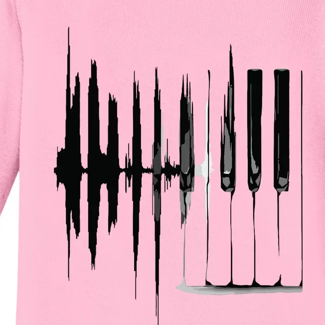 Keyboard Heartbeat Cool Piano And Organ Player Novelty Item Baby Long Sleeve Bodysuit