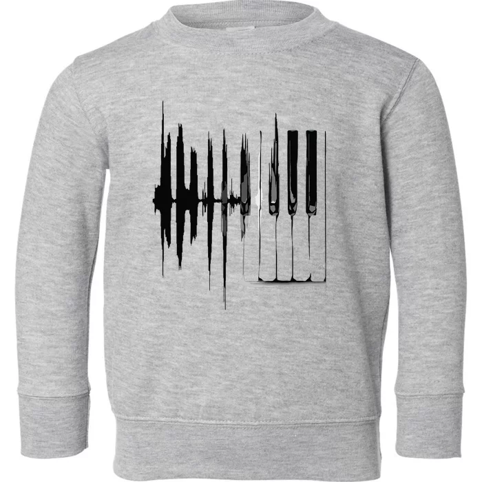 Keyboard Heartbeat Cool Piano And Organ Player Novelty Item Toddler Sweatshirt