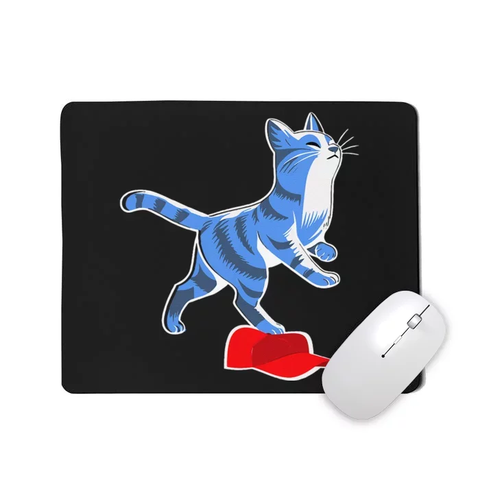 Kamala Harris Cat Stepping On Maga Hat Vp President Gift Mousepad