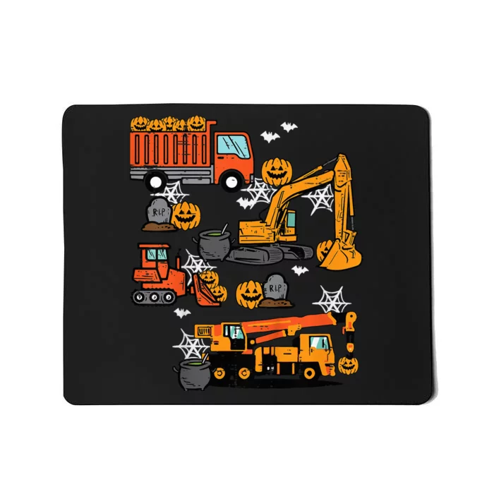 Kid Halloween Construction Trucks Costume Toddler Boy Kid Mousepad