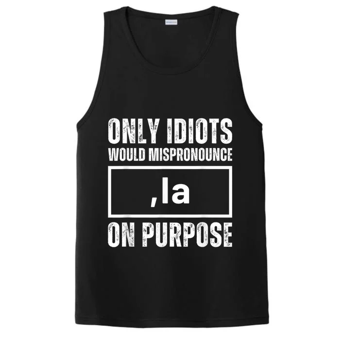 Kamala Harris Comma La President 2024 Mispronounce Performance Tank