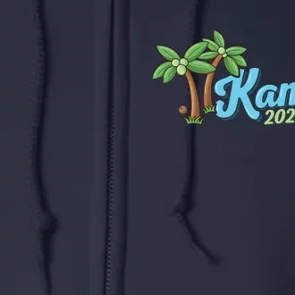 Kamala Harris Coconut Tree 2024 Democrat For President Full Zip Hoodie